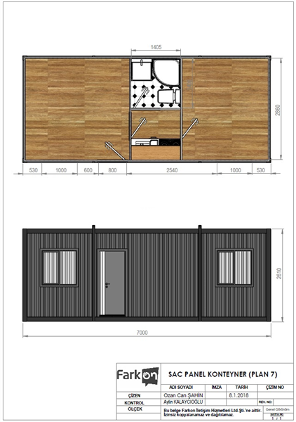 SAC PANEL KONTEYNER (PLAN 7)